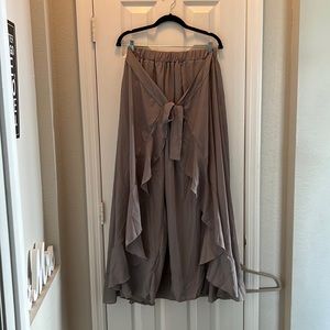 Never Worn Ruffle Tie Skirt Pants